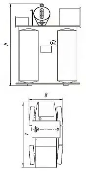Фото чертежа ТМФ 2500/10/0,4